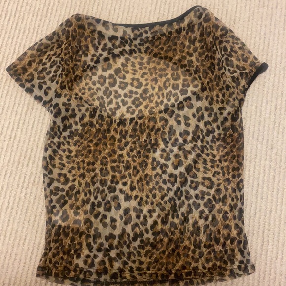 Mesh cheetah print top! - Picture 3 of 3